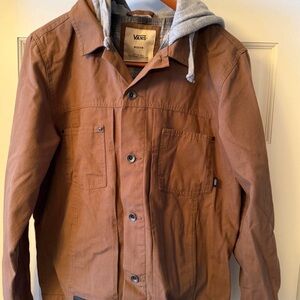 Vans Men's Tan Shirt Jacket with Hood